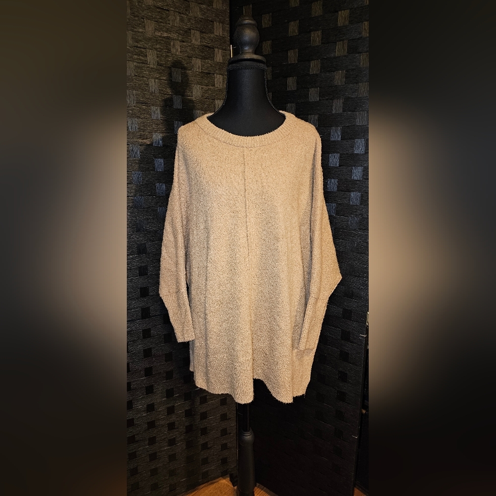 Lou & Grey Tan Crew Neck Sweater
